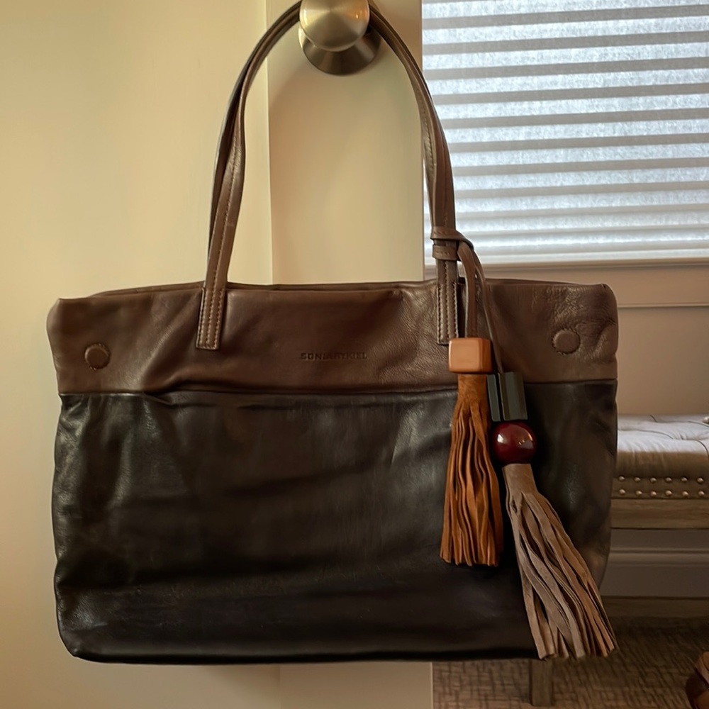 Sonia Rykiel Vintage black & brown leather bag